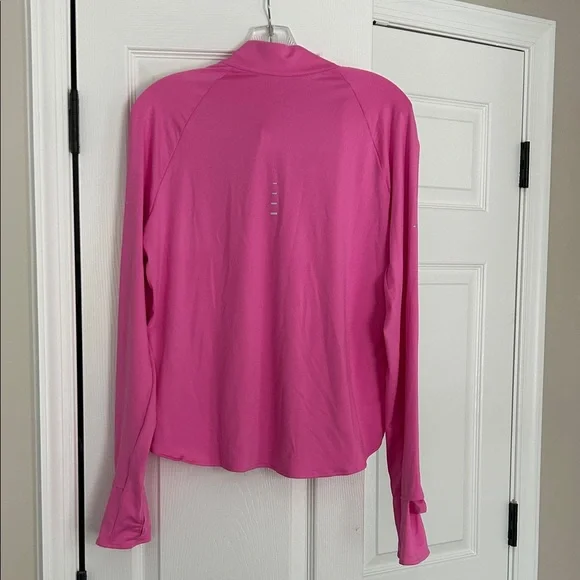 Nike Women's Pink Quarter-Zip Sweatshirt - Picture 3 of 3